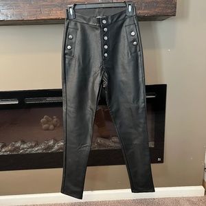 Venus High-Rise Faux-Leather Pants